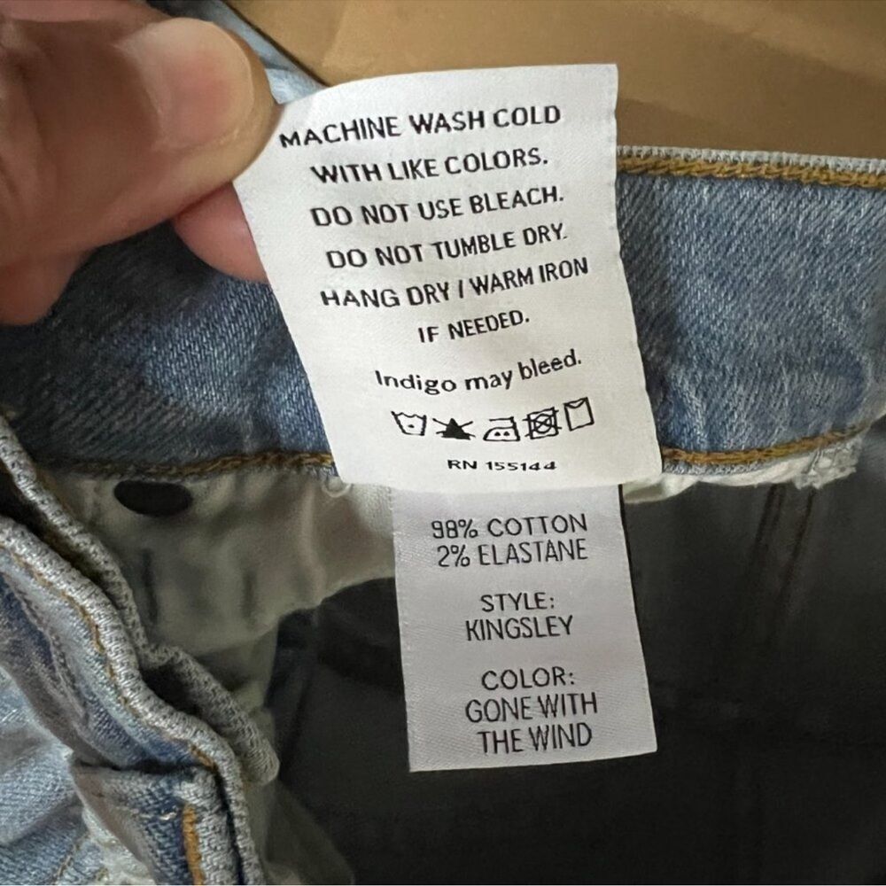 NWT Boyish Free People Kingsley Button Fly Flare Jeans | Light Wash | 25 - Picture 4 of 8
